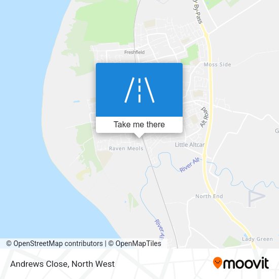 Andrews Close map