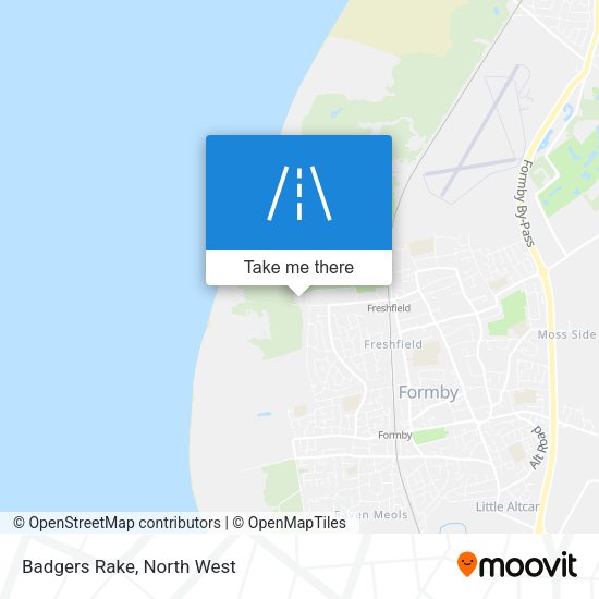 Badgers Rake map