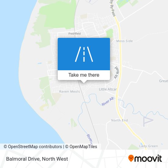 Balmoral Drive map