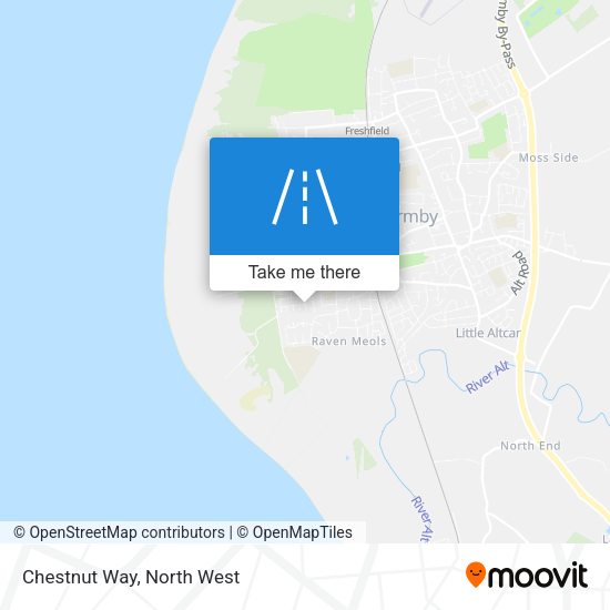 Chestnut Way map