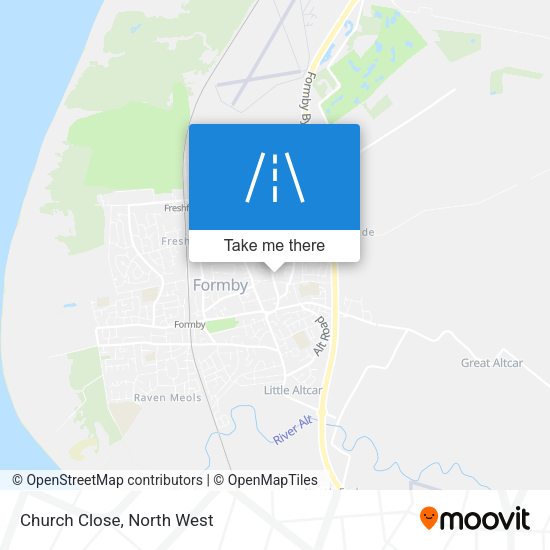 Church Close map