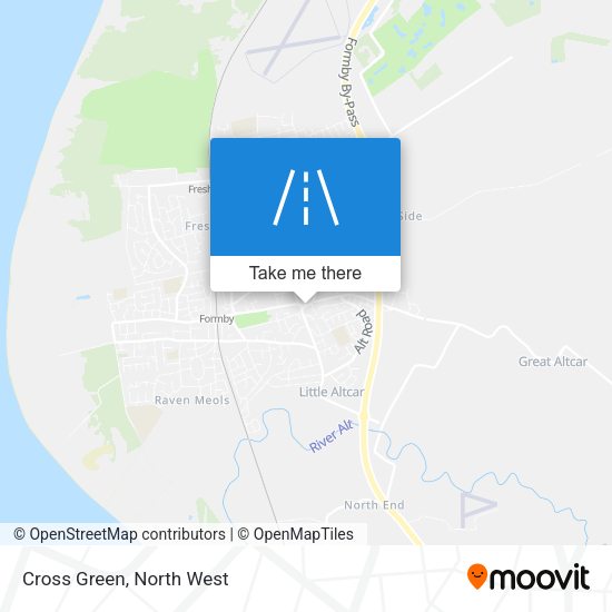 Cross Green map