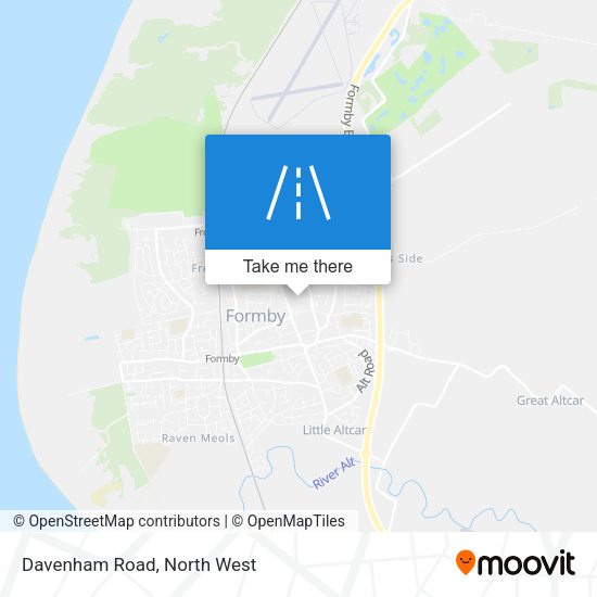 Davenham Road map