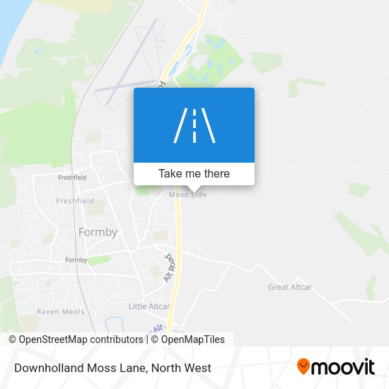 Downholland Moss Lane map