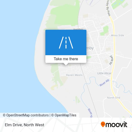 Elm Drive map