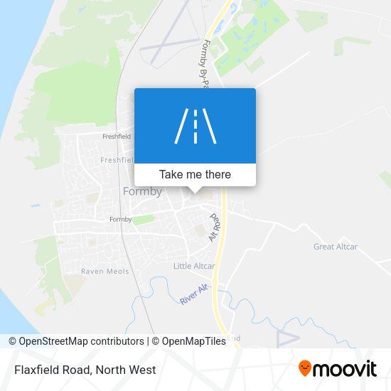 Flaxfield Road map