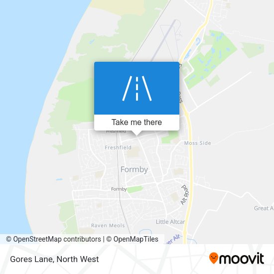 Gores Lane map