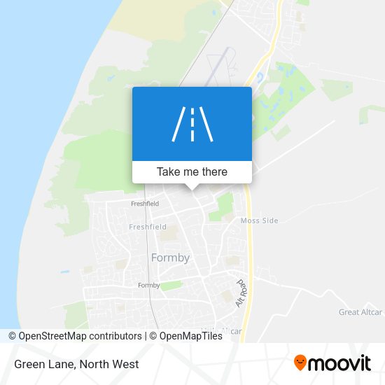 Green Lane map