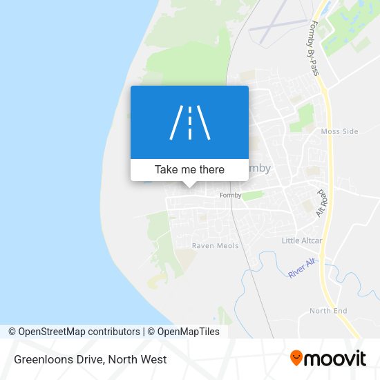 Greenloons Drive map