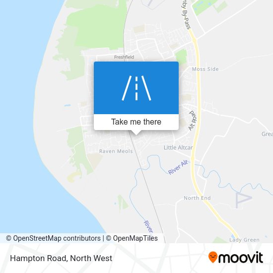 Hampton Road map