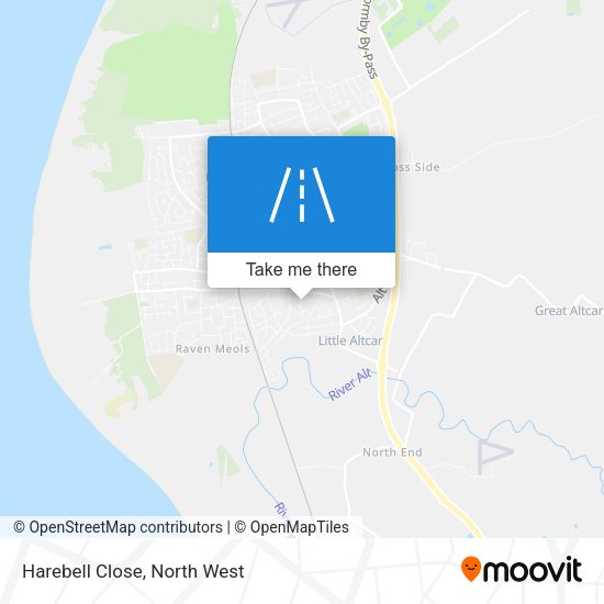 Harebell Close map