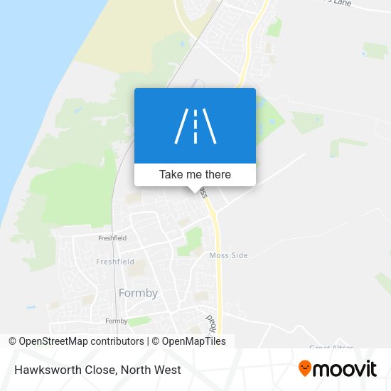 Hawksworth Close map
