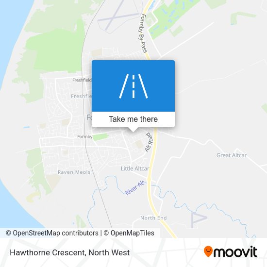 Hawthorne Crescent map