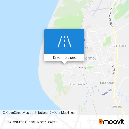 Hazlehurst Close map
