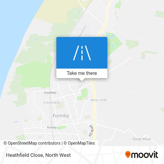 Heathfield Close map