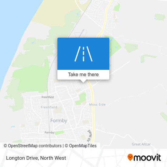Longton Drive map