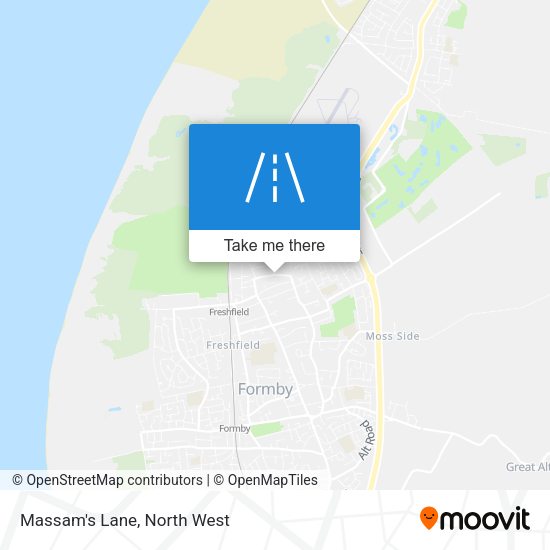Massam's Lane map