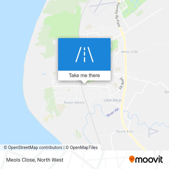 Meols Close map