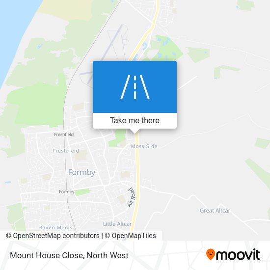 Mount House Close map