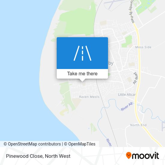 Pinewood Close map
