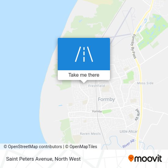 Saint Peters Avenue map