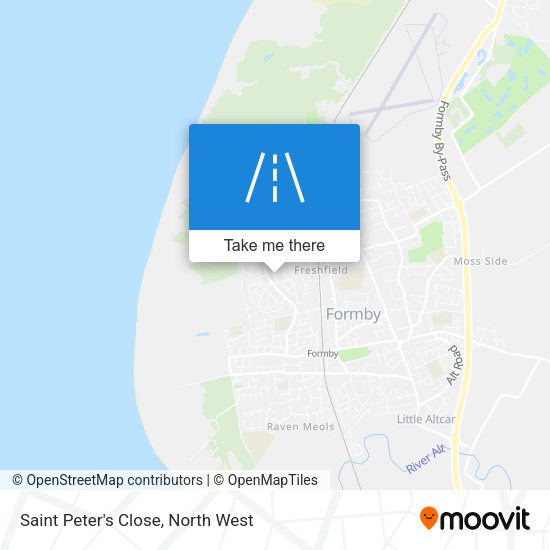 Saint Peter's Close map