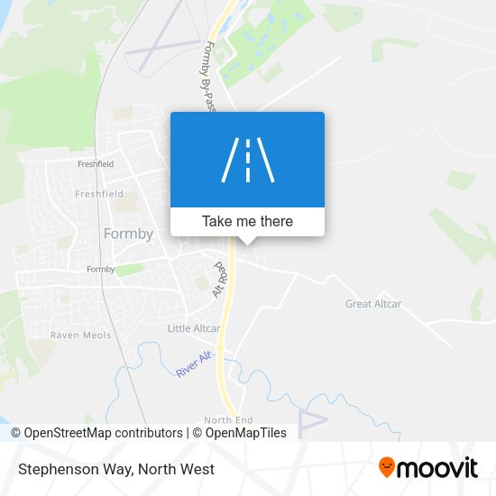 Stephenson Way map