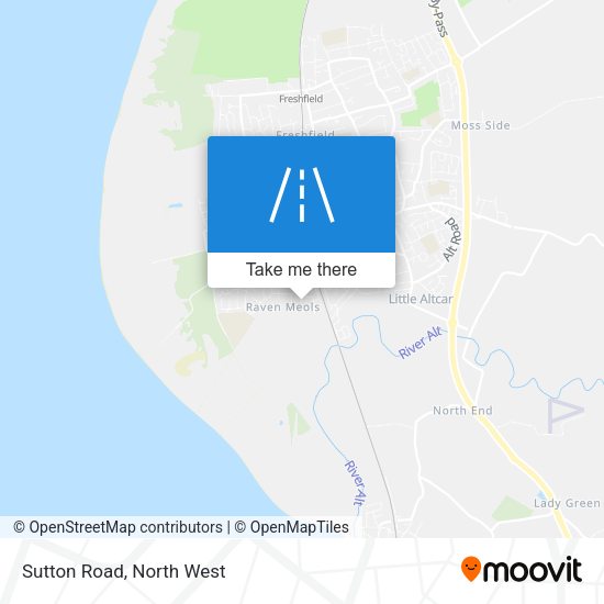 Sutton Road map