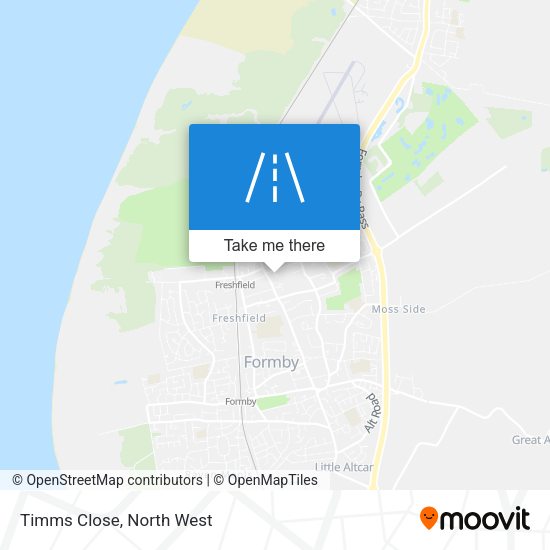 Timms Close map