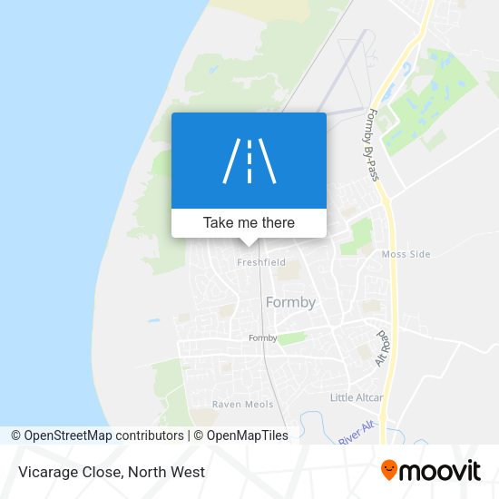 Vicarage Close map