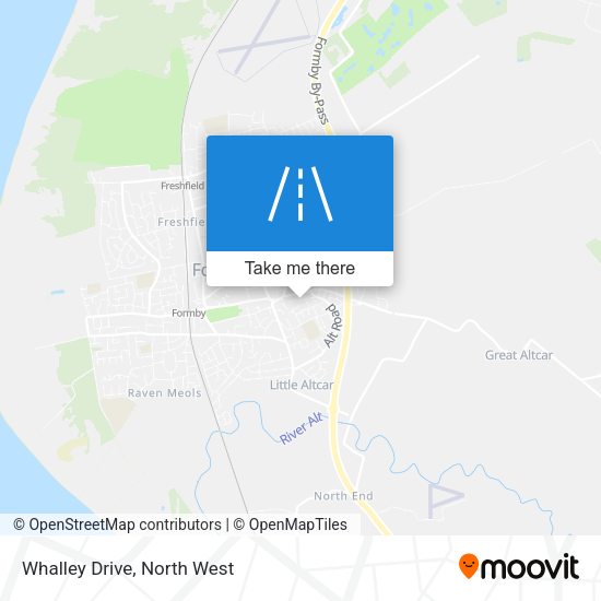 Whalley Drive map