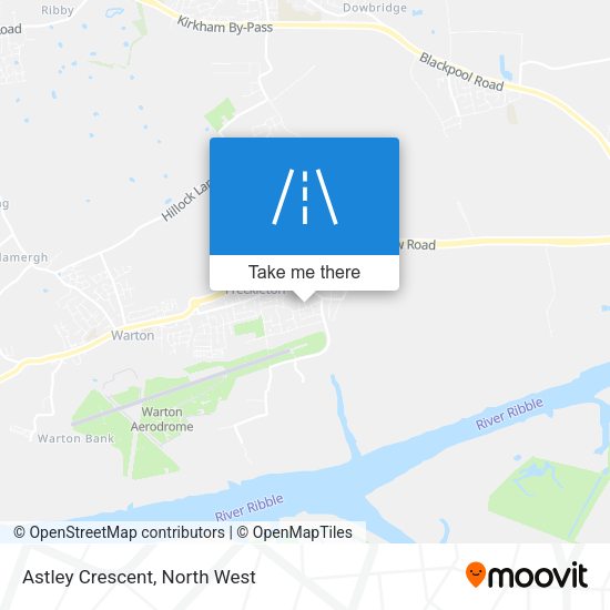 Astley Crescent map