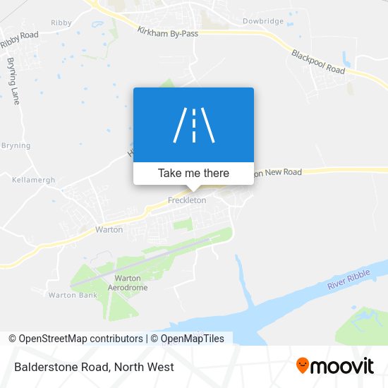 Balderstone Road map