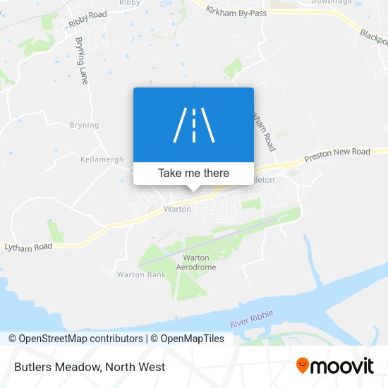 Butlers Meadow map
