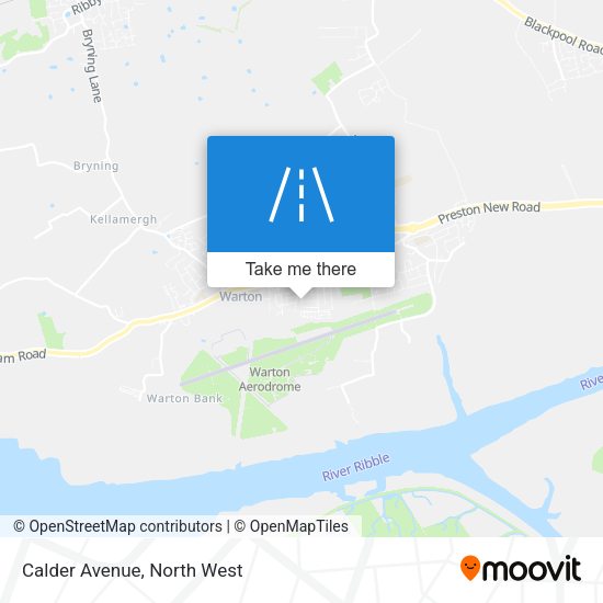 Calder Avenue map