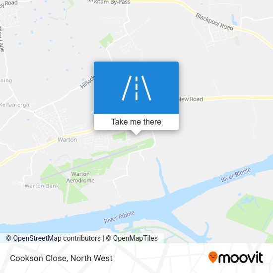 Cookson Close map
