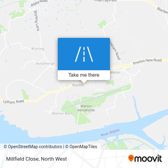 Millfield Close map