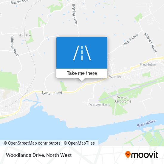 Woodlands Drive map