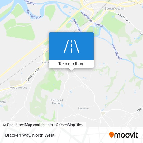 Bracken Way map