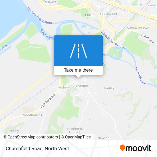 Churchfield Road map