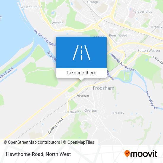 Hawthorne Road map