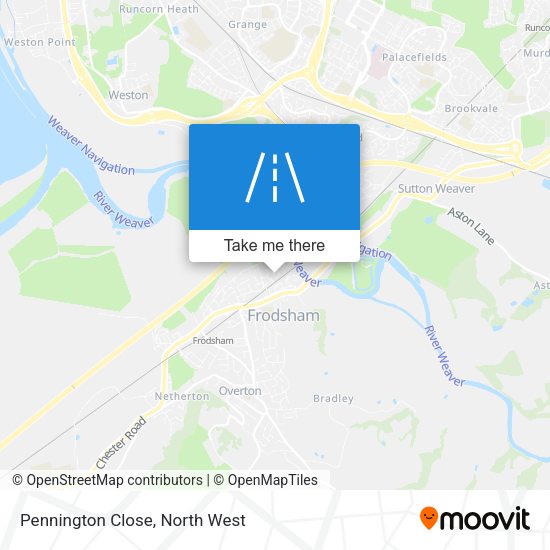 Pennington Close map