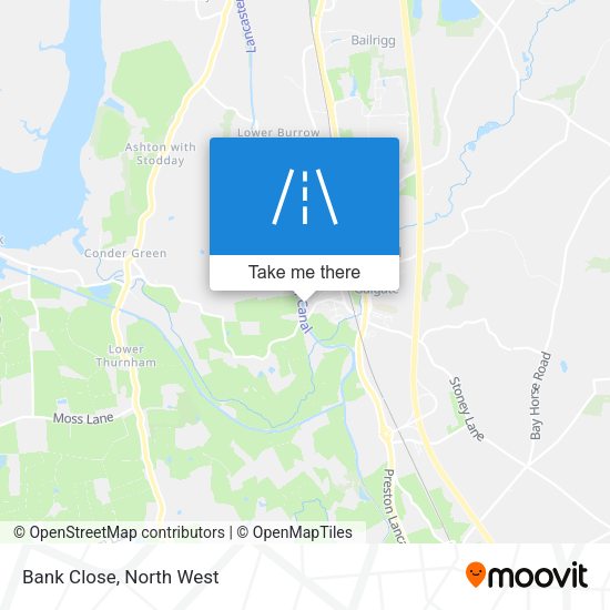 Bank Close map