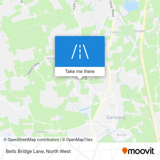 Bells Bridge Lane map