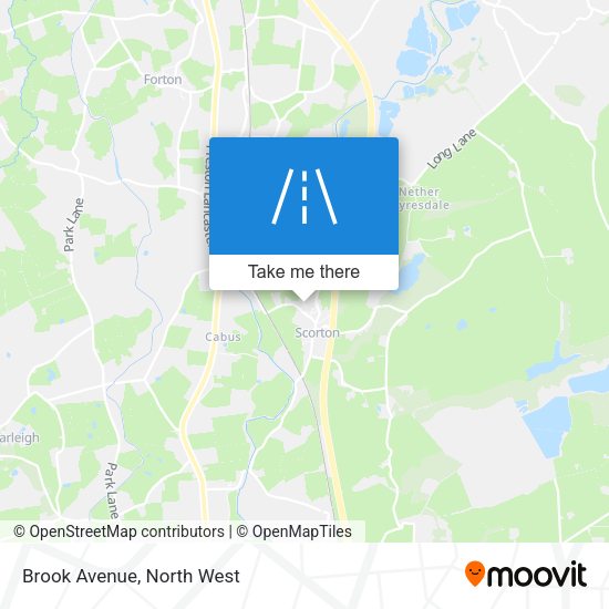 Brook Avenue map