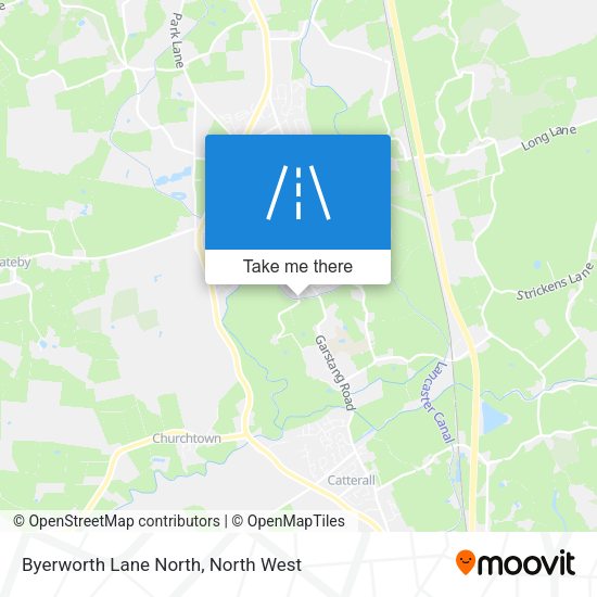 Byerworth Lane North map