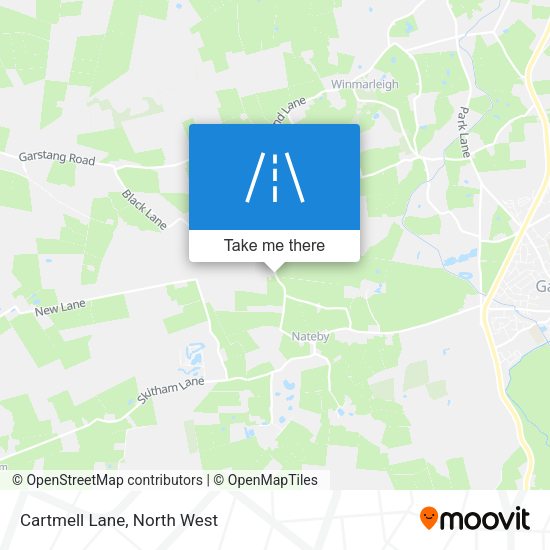 Cartmell Lane map