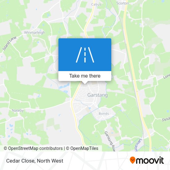 Cedar Close map