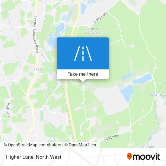 Higher Lane map