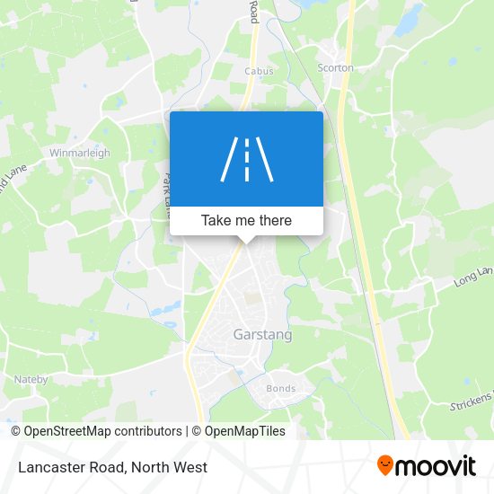 Lancaster Road map